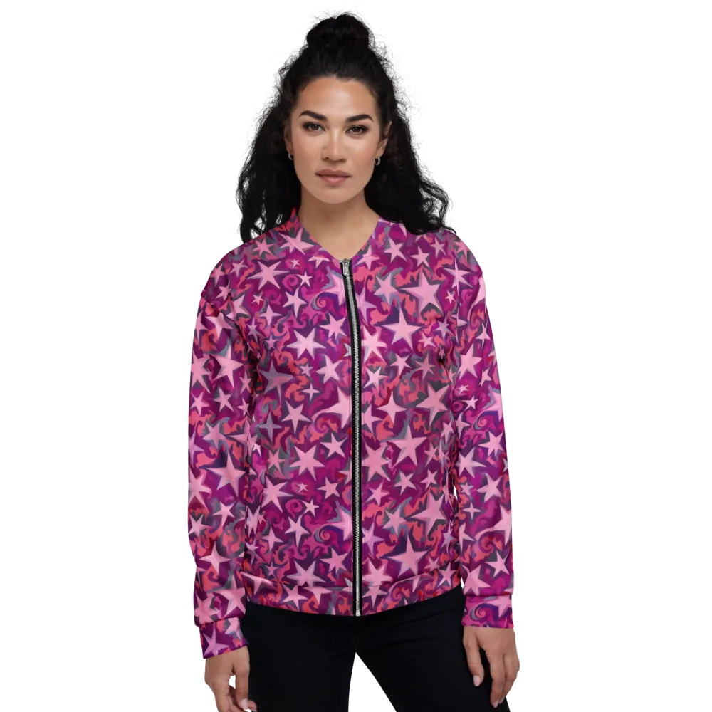 Velvet Starfall on Bomber Jacket — Front