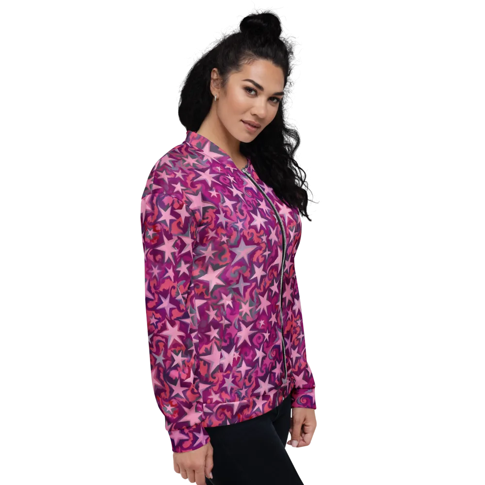 Velvet Starfall on Bomber Jacket — Right