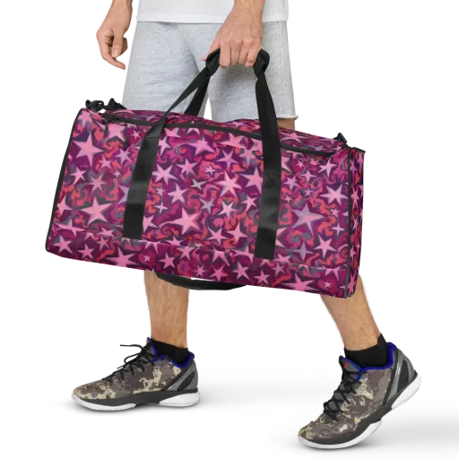 Velvet Starfall on a Duffle Bag