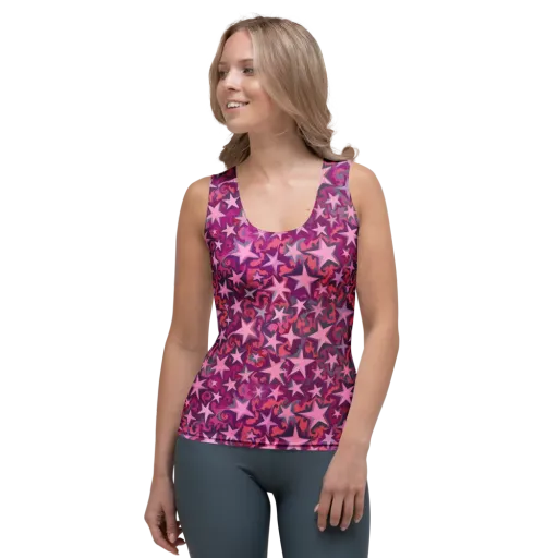 Velvet Starfall on a Women's Tank Top