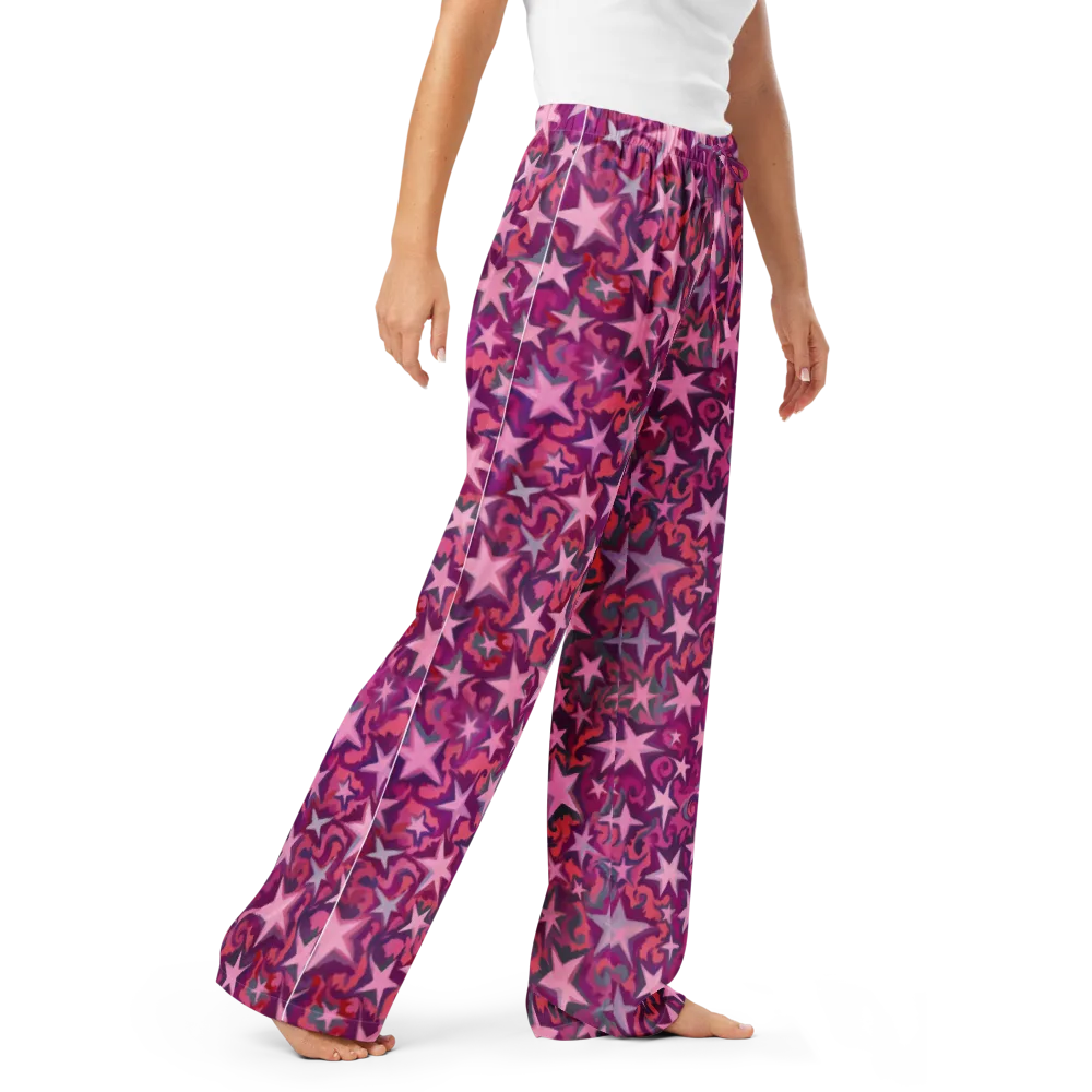 Velvet Starfall on Women's Pajama Pants — Right Front