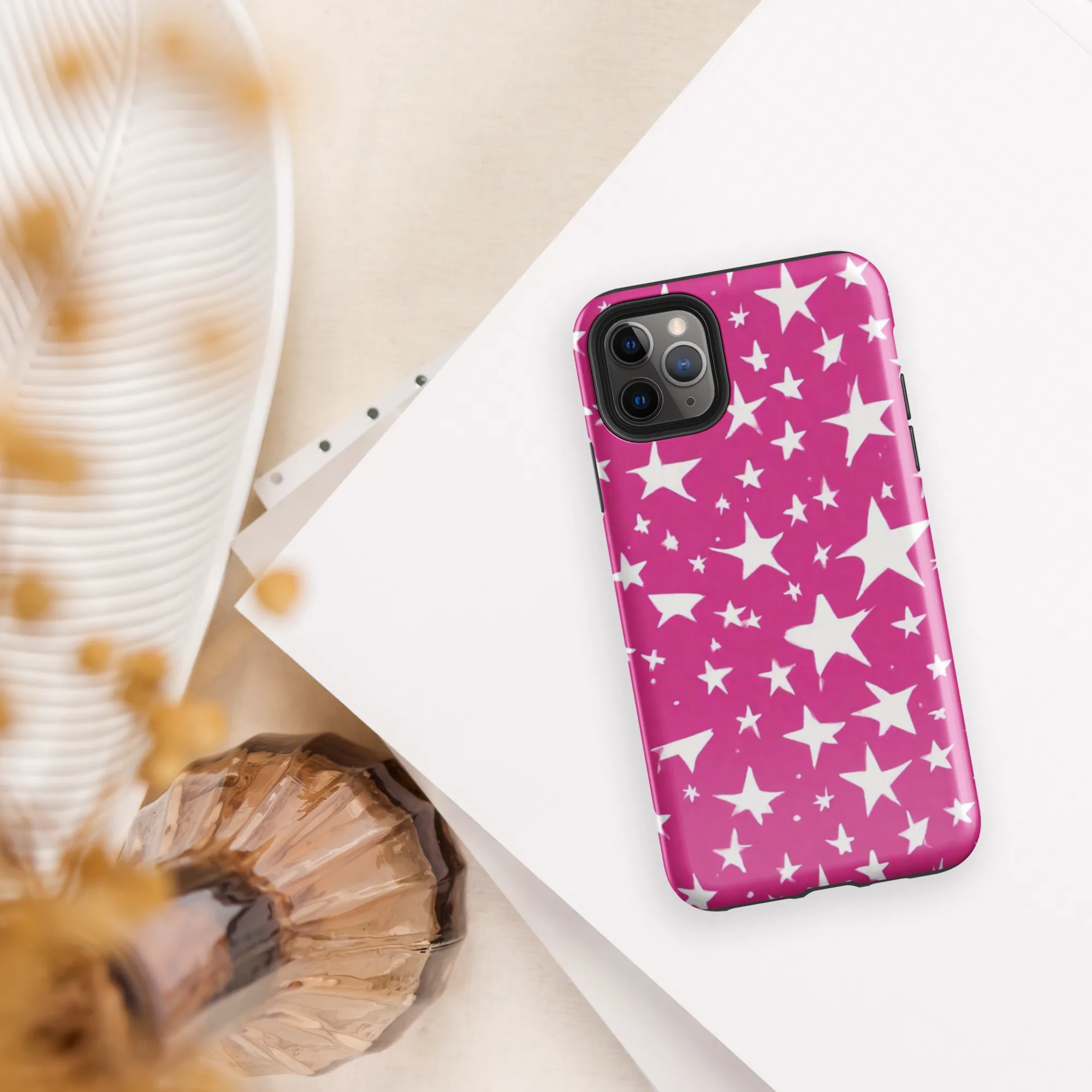 Starburst Fuchsia on Tough Case for iPhone® — Front