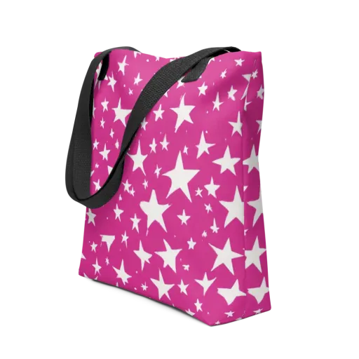 Starburst Fuchsia on a Tote Bag