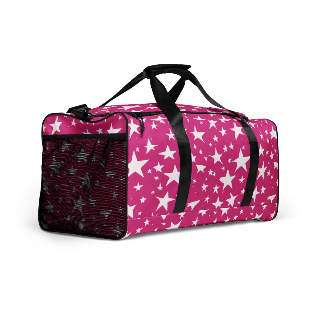 Starburst Fuchsia on Duffle Bag — Right Front