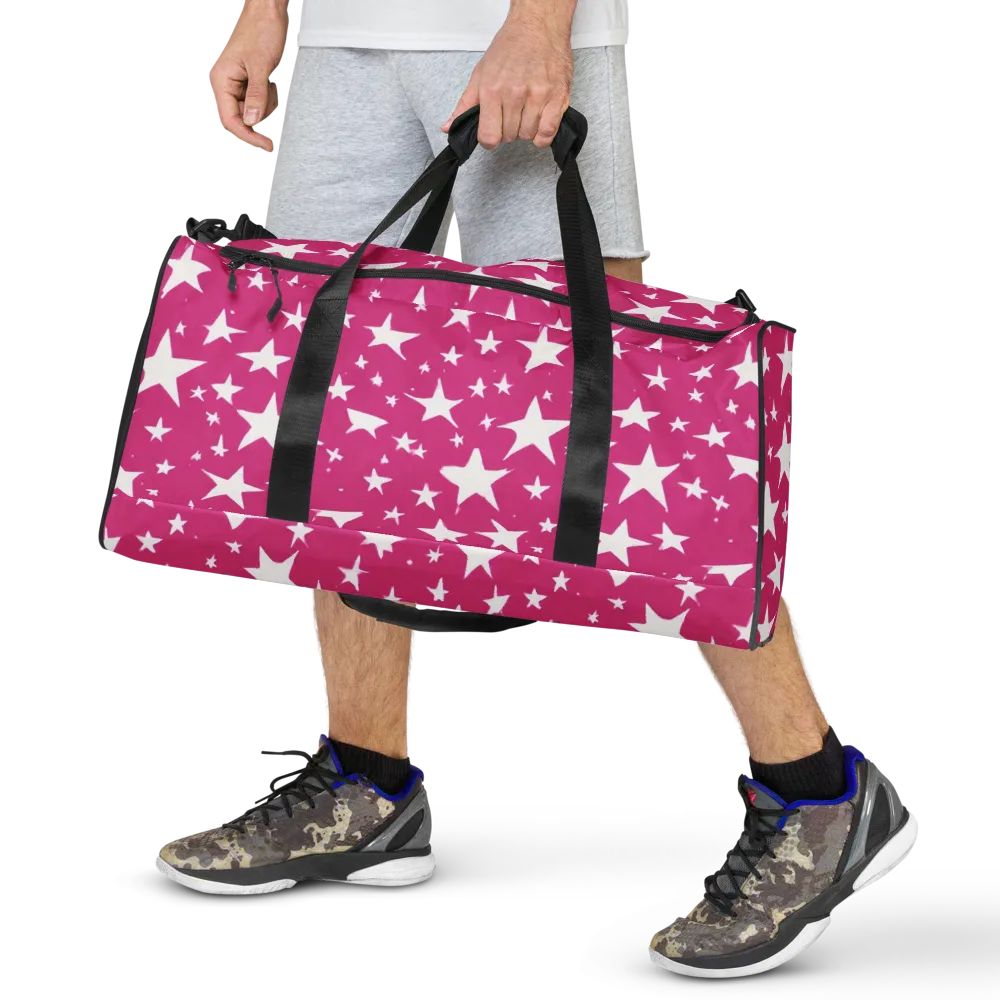 Starburst Fuchsia on Duffle Bag — Front