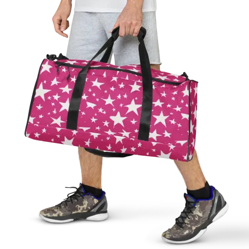 Starburst Fuchsia on a Duffle Bag