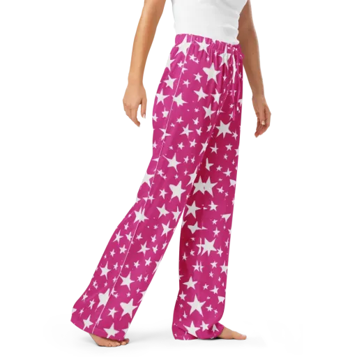 Starburst Fuchsia on a Women's Pajama Pants