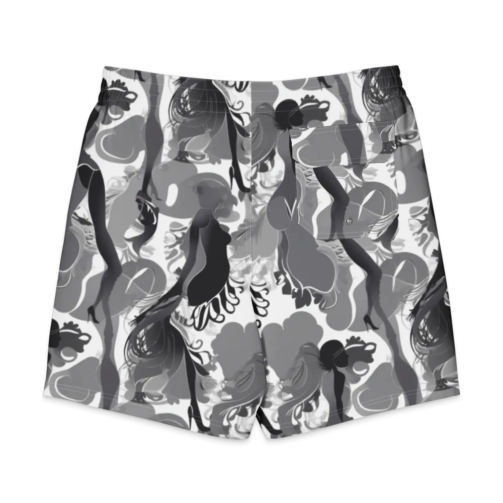 Monochrome Muse on Men's Board Shorts — Back