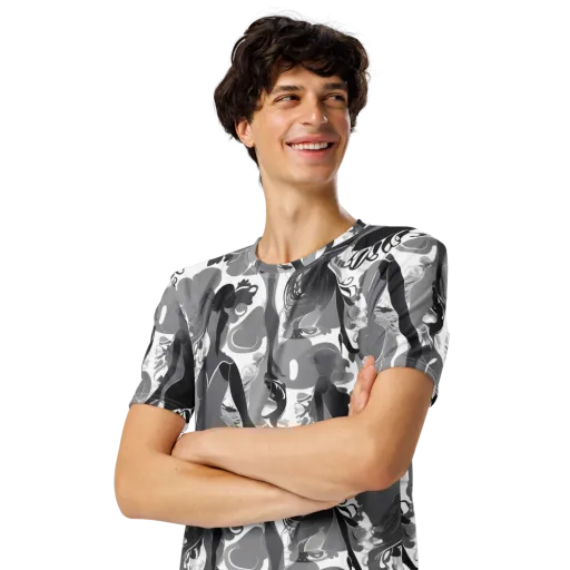Monochrome Muse on a Men's Crew Neck T-Shirt