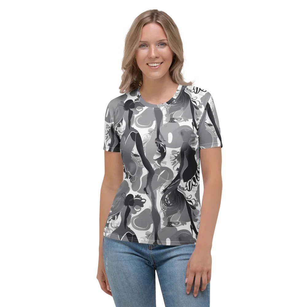 Monochrome Muse on Women's Crew Neck T-Shirt — Front