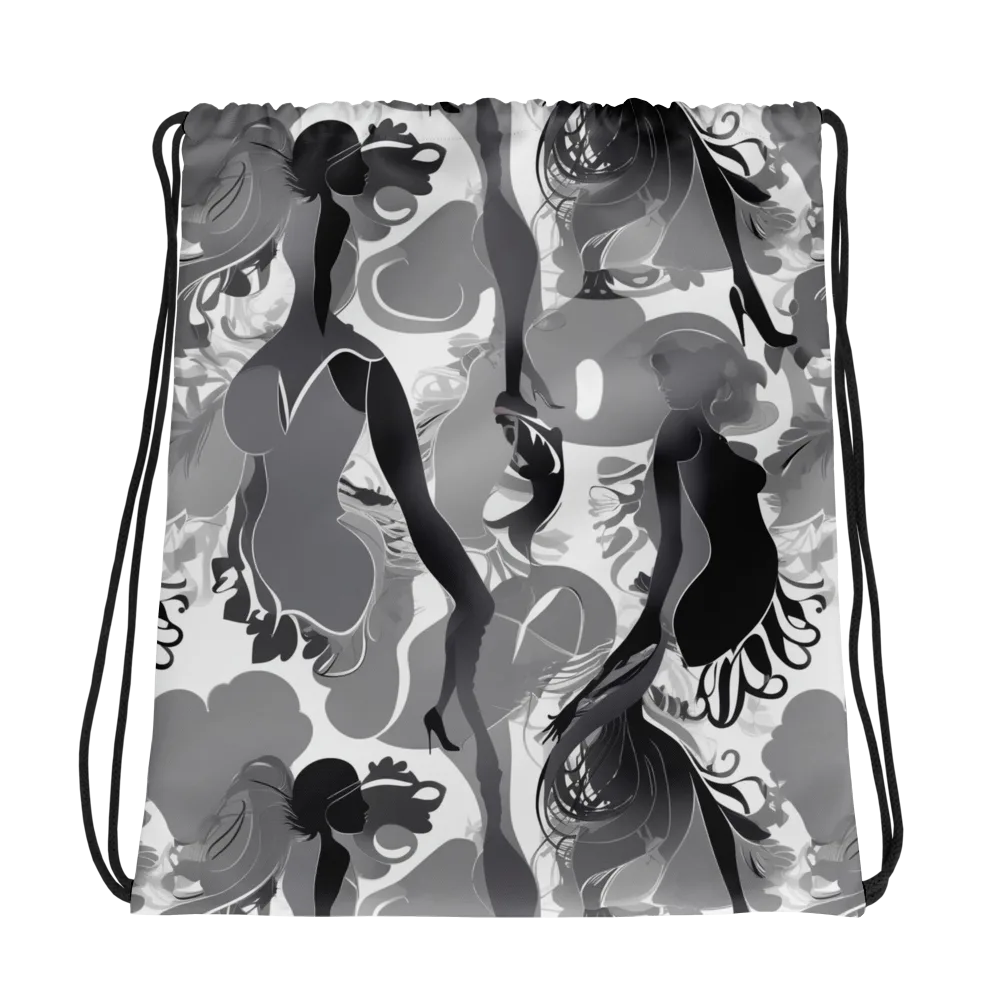 Monochrome Muse on Drawstring Bag — Photo