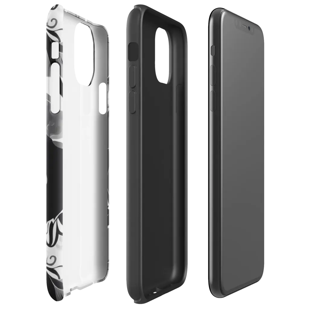 Monochrome Muse on Tough Case for iPhone® — Right