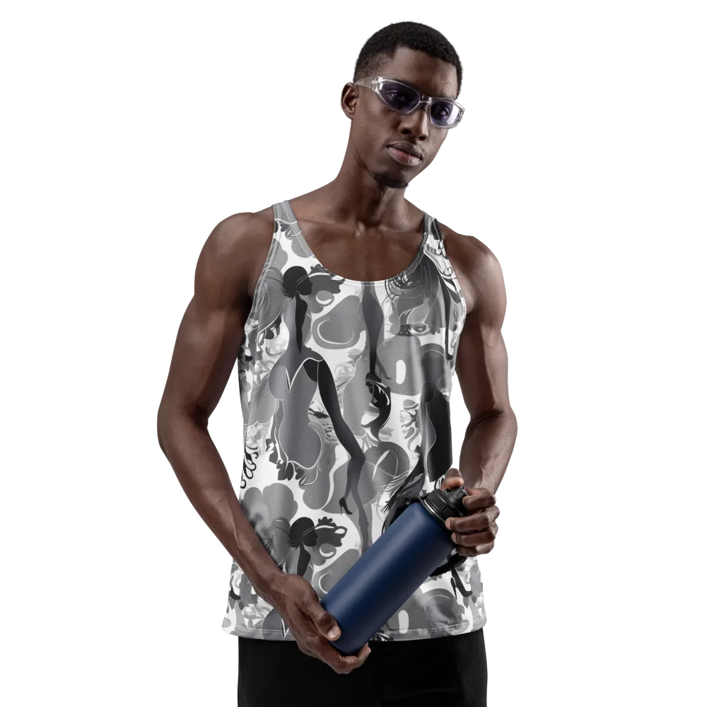 Monochrome Muse on Men's Tank Top — Front