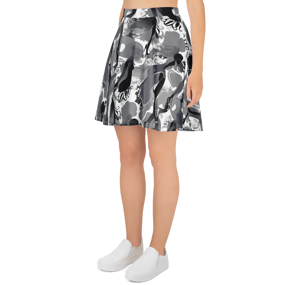 Monochrome Muse on Skater Skirt — Left