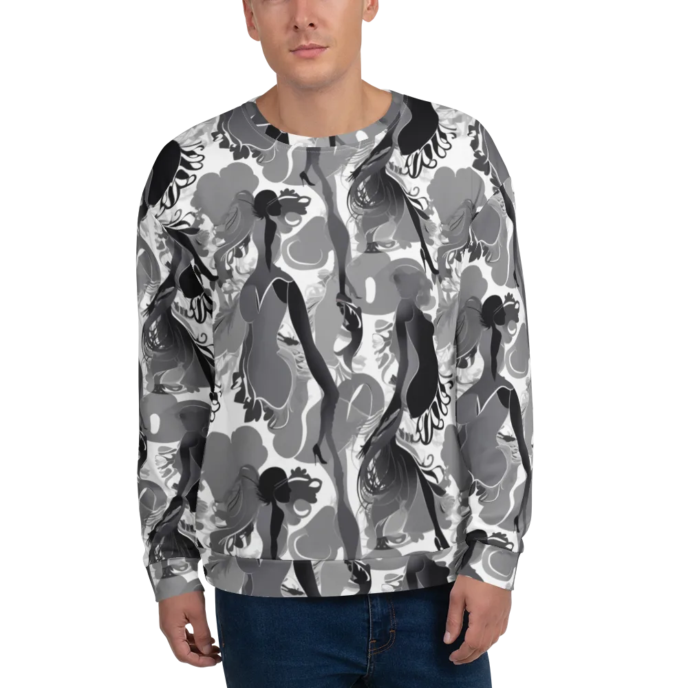 Monochrome Muse on Sweatshirt — Front