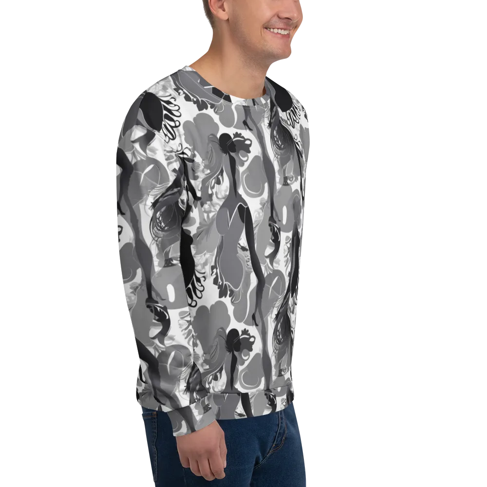 Monochrome Muse on Sweatshirt — Right Front