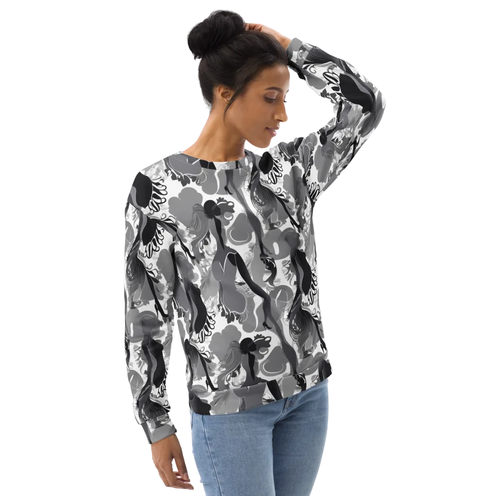 Monochrome Muse on Sweatshirt — Right Front