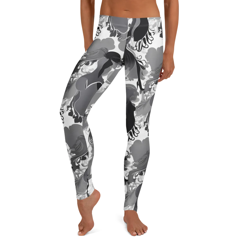 Monochrome Muse on Leggings — Front