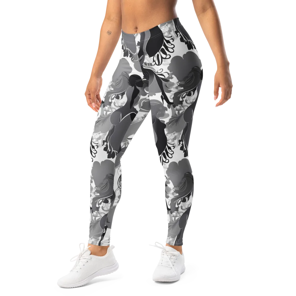 Monochrome Muse on Leggings — Left Front
