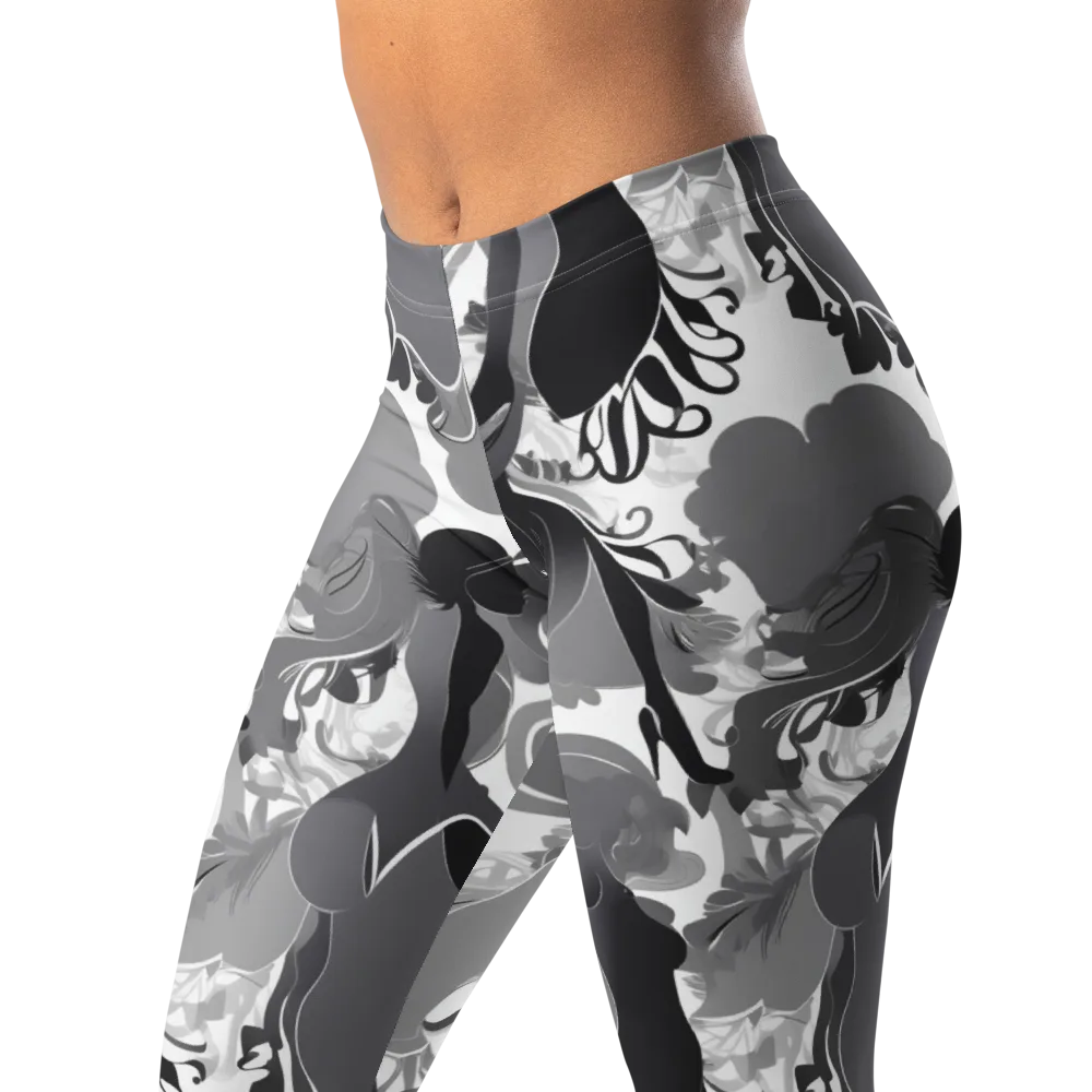 Monochrome Muse on Leggings — Left Front