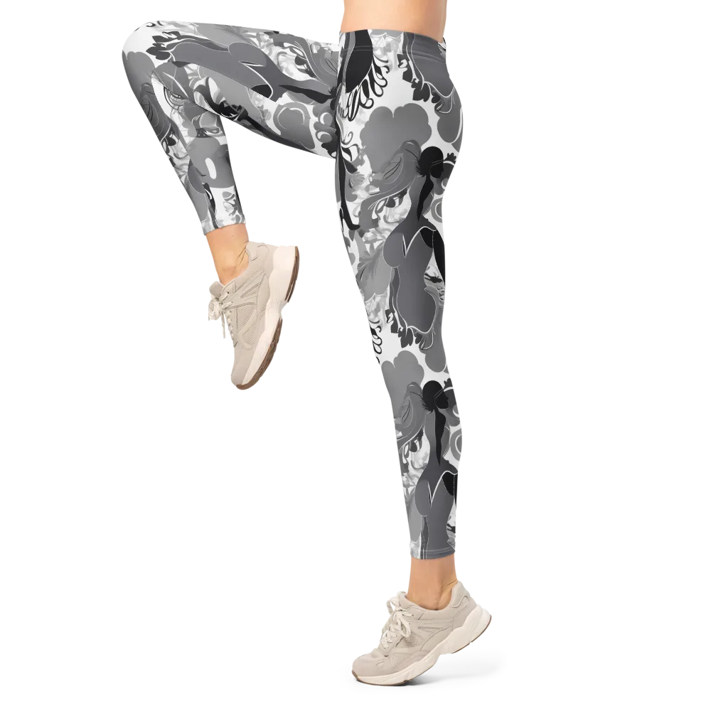 Monochrome Muse on Leggings — Left