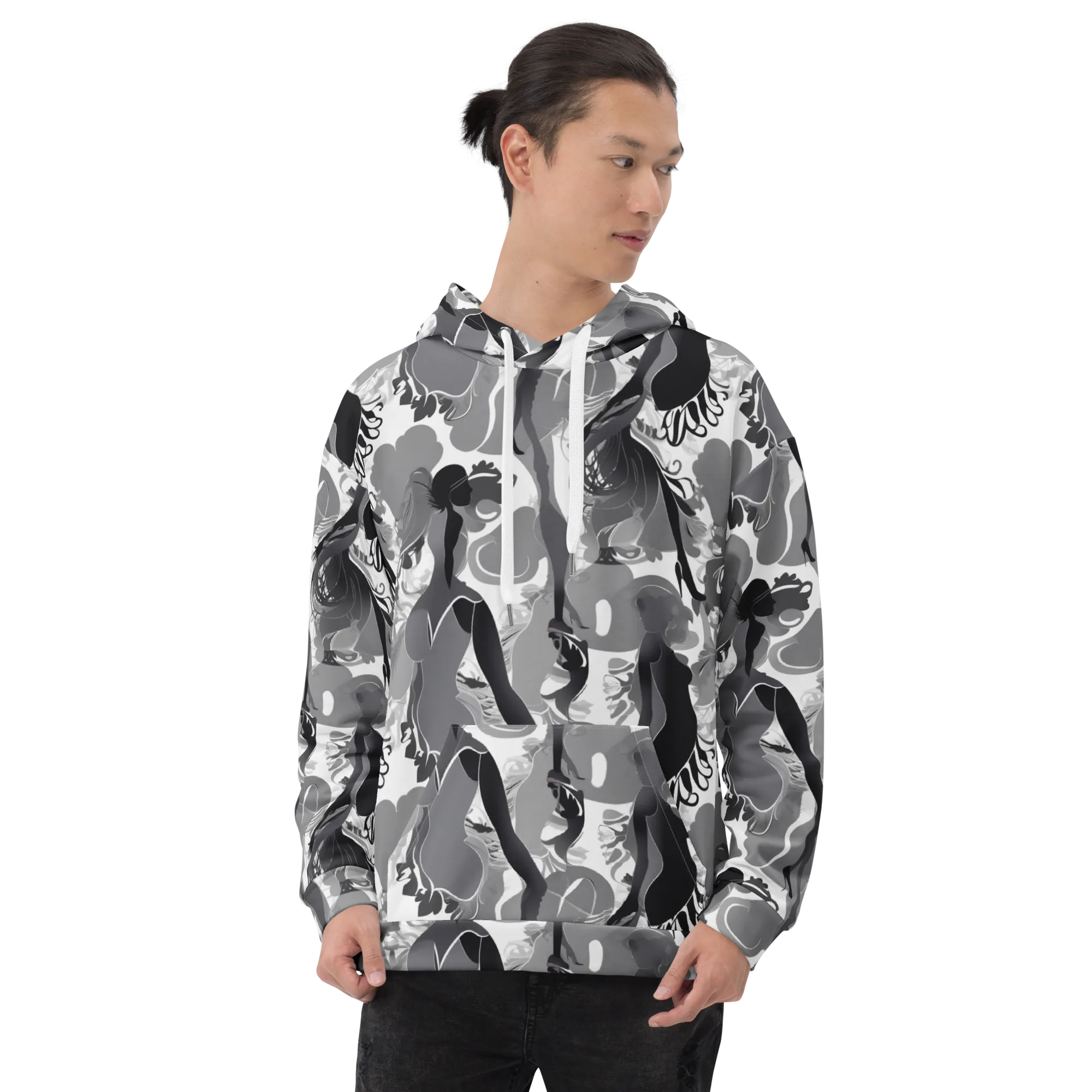 Monochrome Muse on Hoodie — Front
