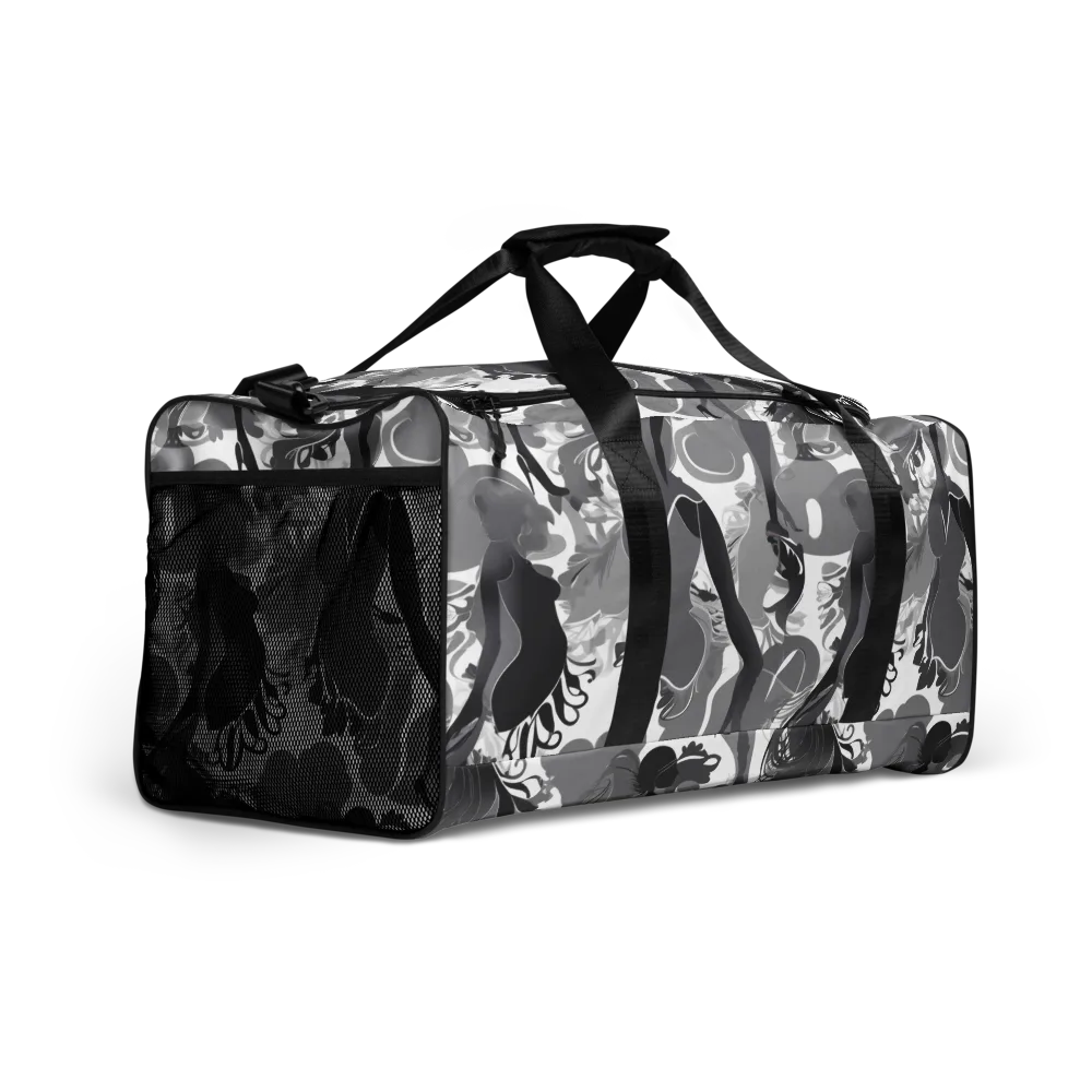Monochrome Muse on Duffle Bag — Right Front