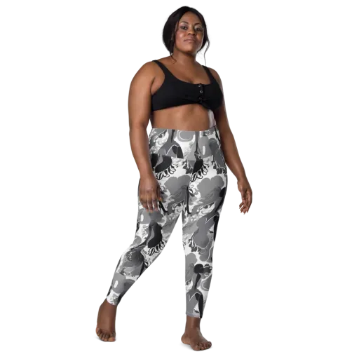Monochrome Muse on a Leggings with Pockets