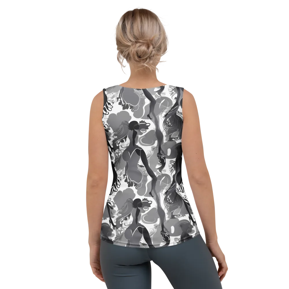 Monochrome Muse on Women's Tank Top — Back
