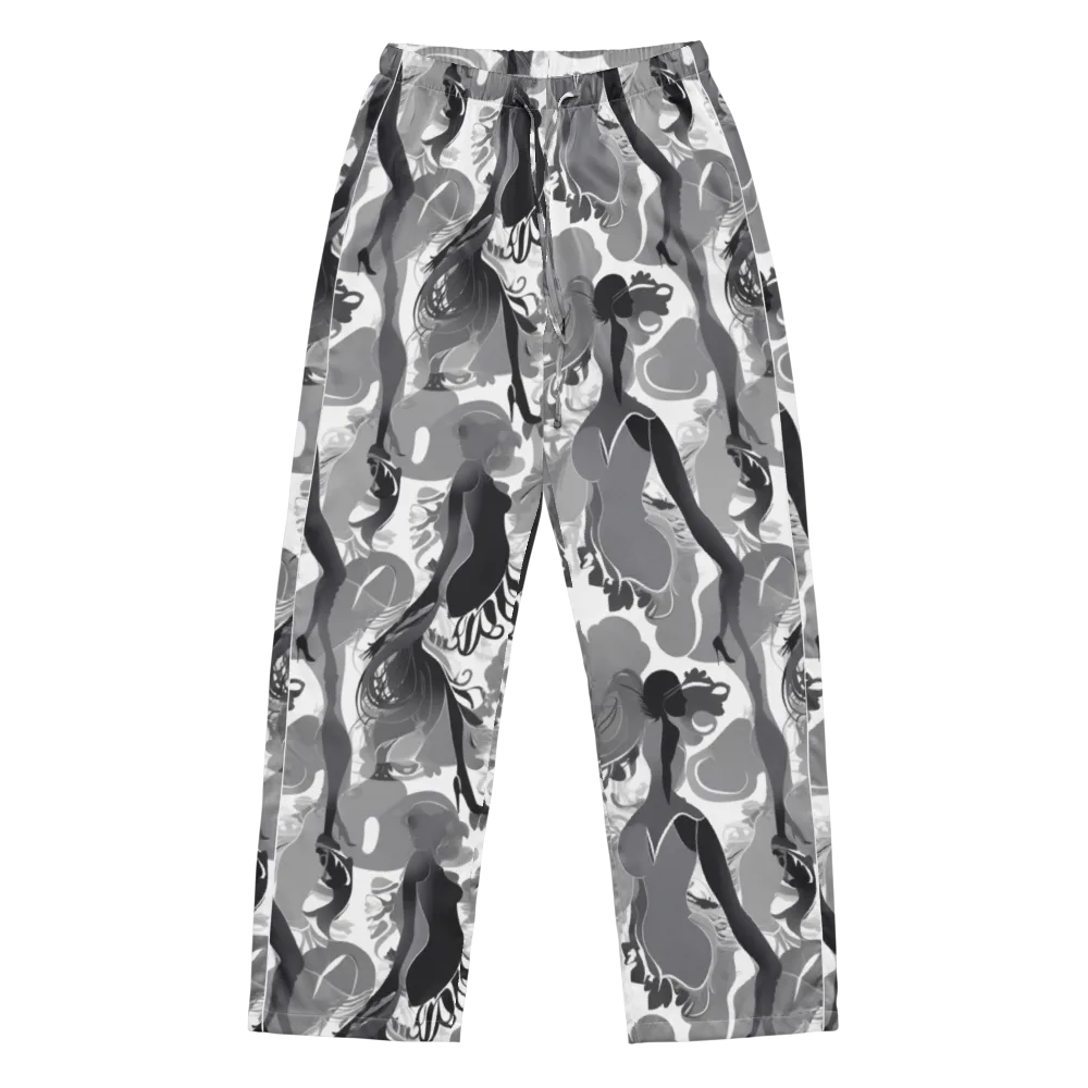 Monochrome Muse on Women's Pajama Pants — Front