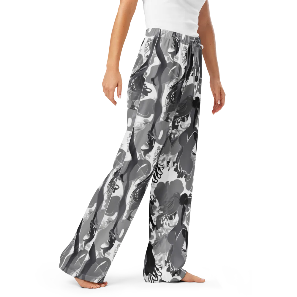 Monochrome Muse on Women's Pajama Pants — Right Front