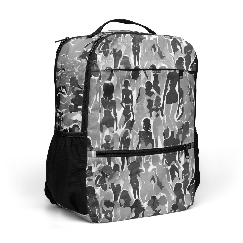 Silhouette Social on Utility Backpack — Right Front