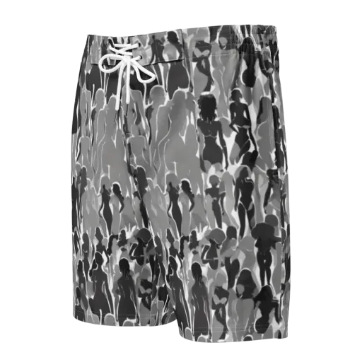 Silhouette Social on a Men's Board Shorts