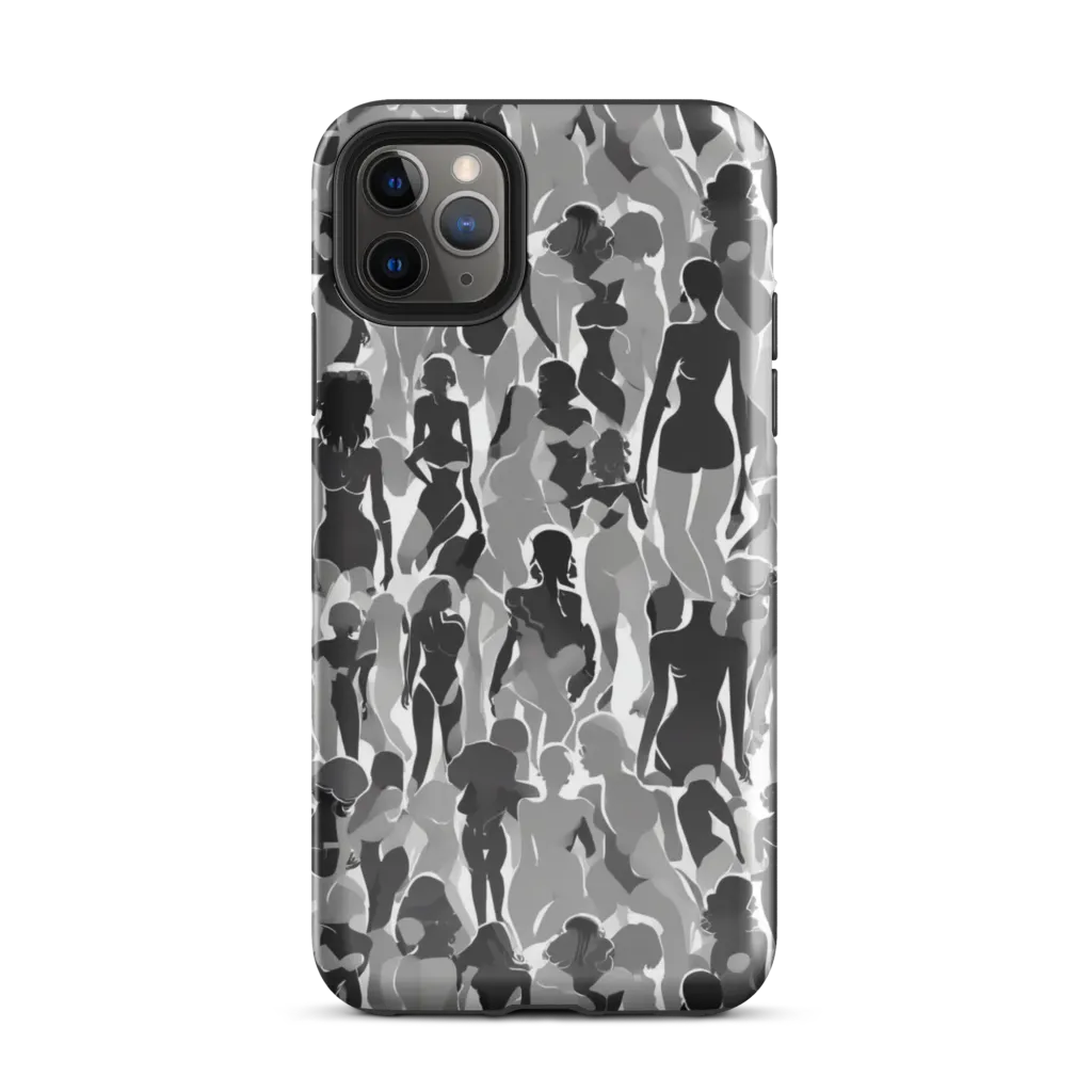 Silhouette Social on Tough Case for iPhone® — Front