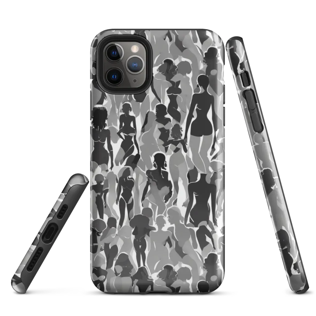 Silhouette Social on Tough Case for iPhone® — Front