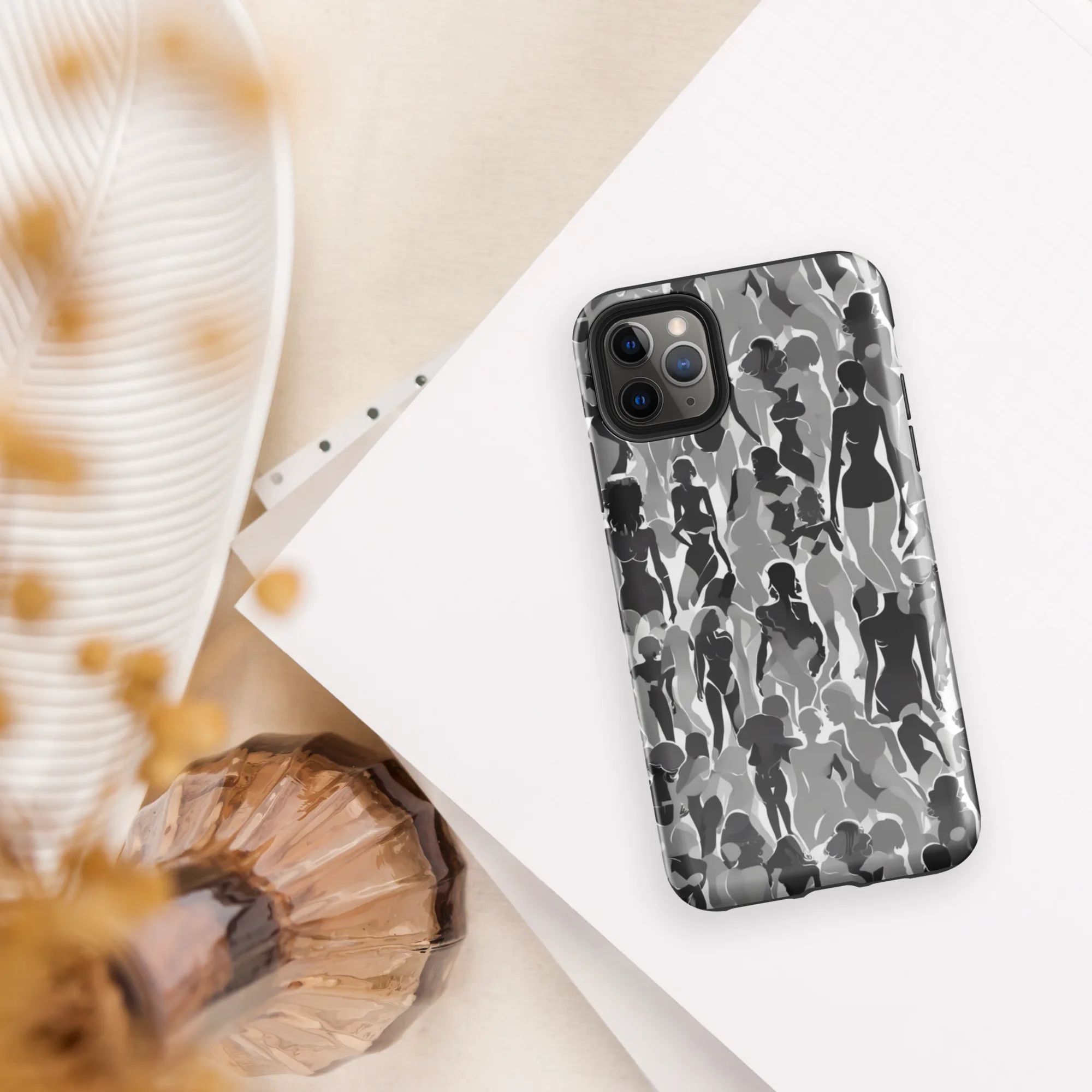 Silhouette Social on Tough Case for iPhone® — Front