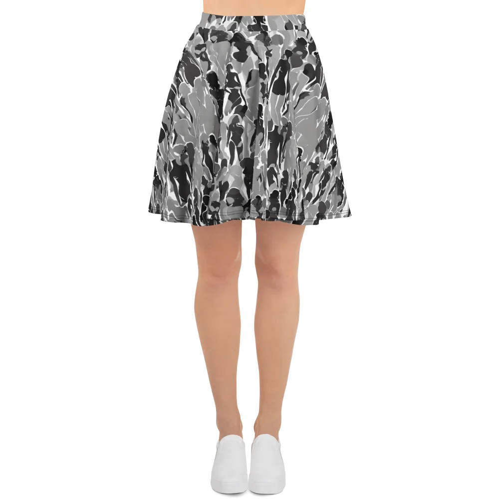 Silhouette Social on Skater Skirt — Front