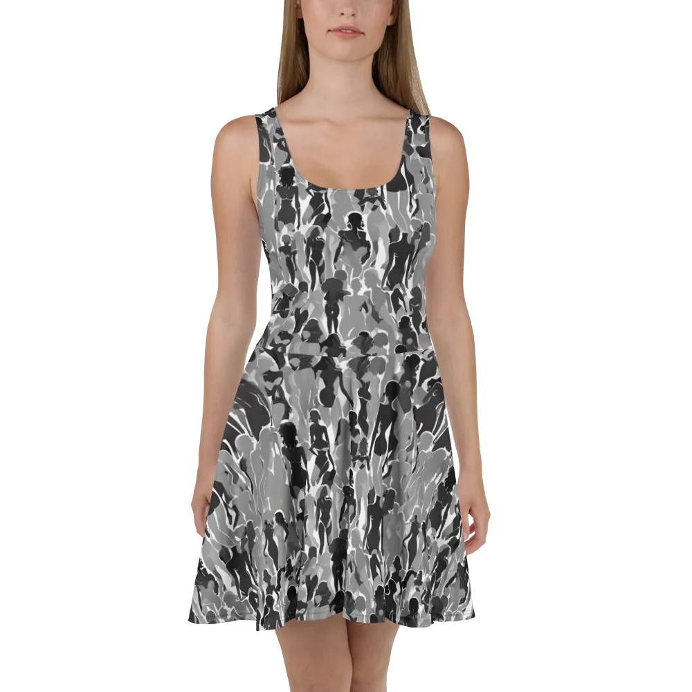 Silhouette Social on Skater Dress — Front