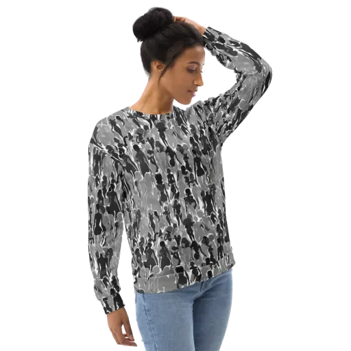 Silhouette Social on a Sweatshirt