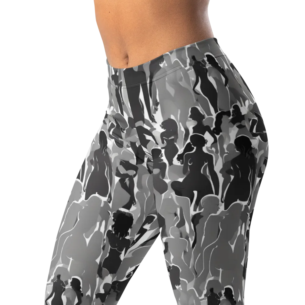 Silhouette Social on Leggings — Left Front