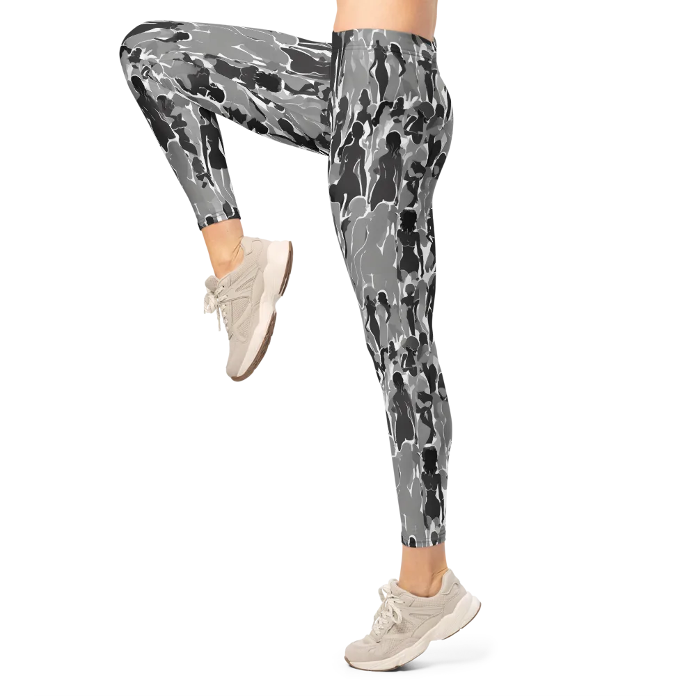 Silhouette Social on Leggings — Left