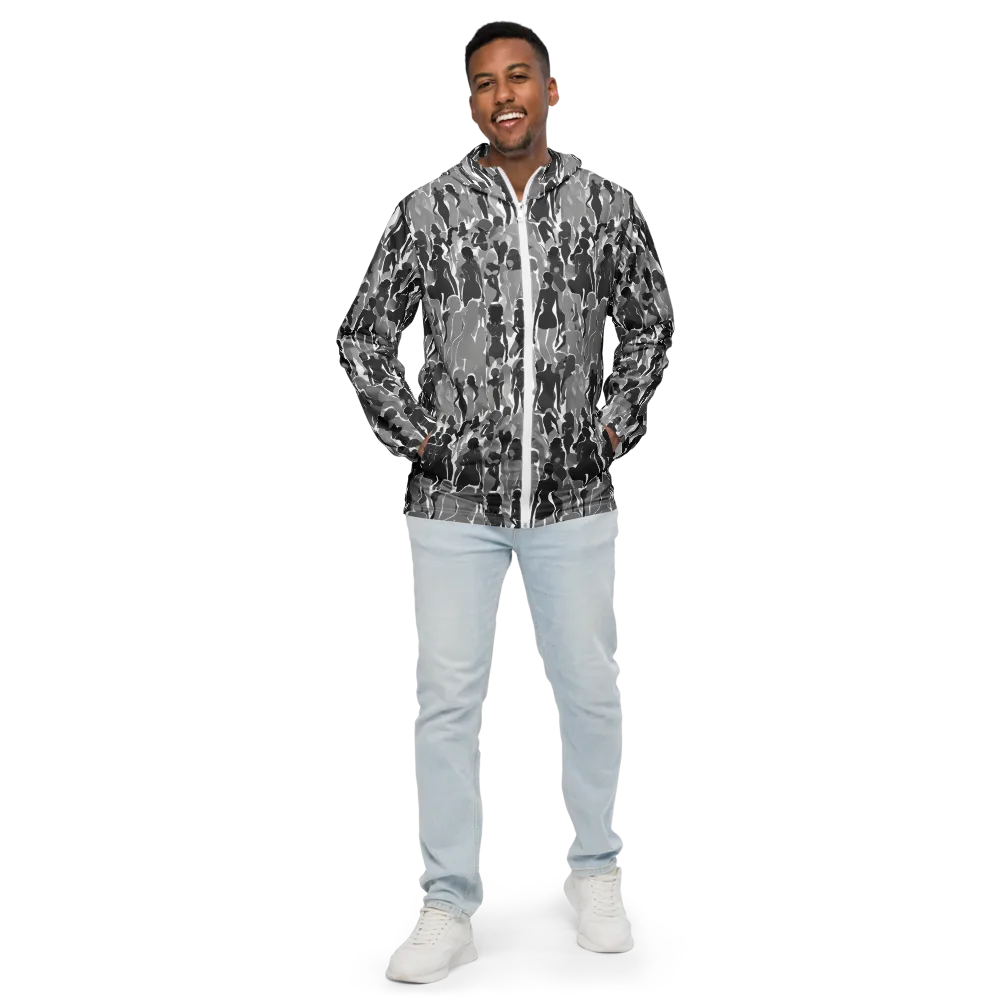 Silhouette Social on Men's Windbreaker — Front