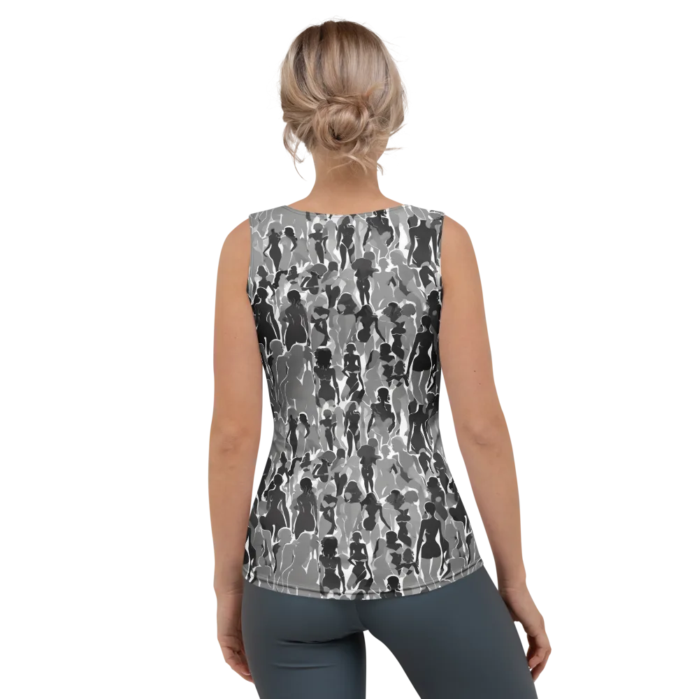 Silhouette Social on Women's Tank Top — Back