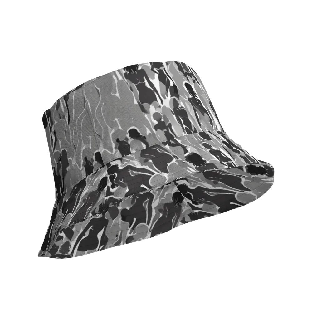 Silhouette Social on Reversible Bucket Hat — Product details Outside