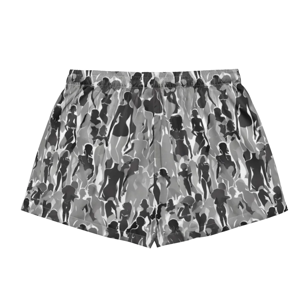 Silhouette Social on Women's Pajama Shorts — Back