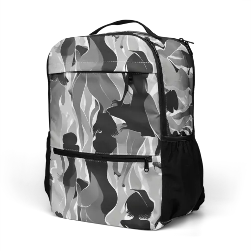 Noir Silhouette on a Utility Backpack