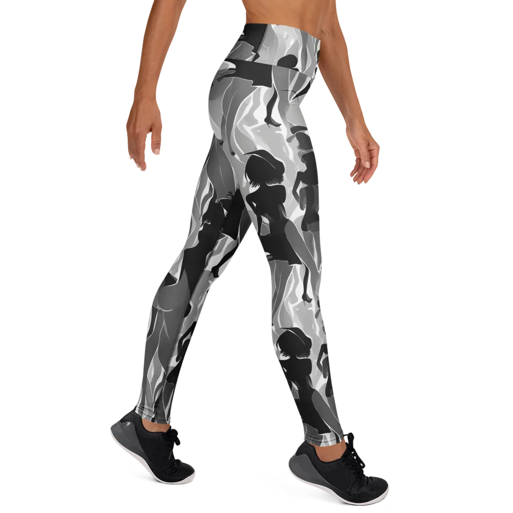 Noir Silhouette on Yoga Leggings — Right