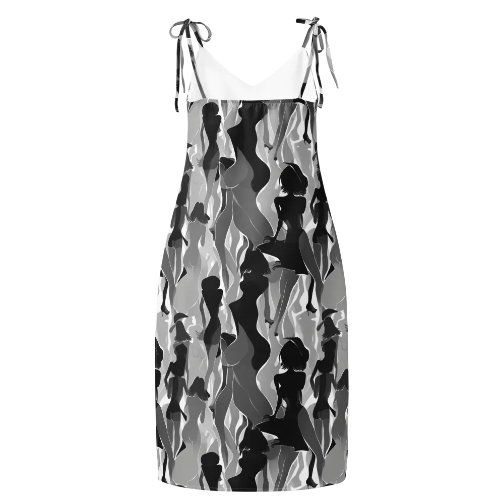 Noir Silhouette on Slip Dress — Back