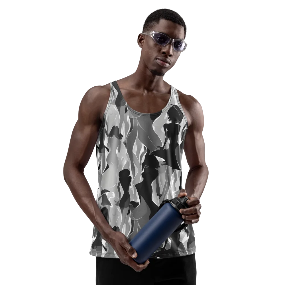 Noir Silhouette on Men's Tank Top — Front