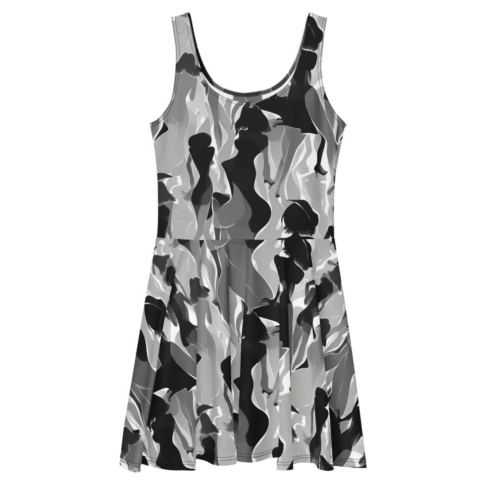 Noir Silhouette on Skater Dress — Front